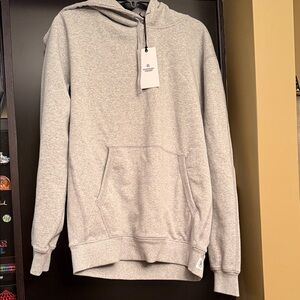 Reigning Champ Light Gray Hoodie with front Pocket M